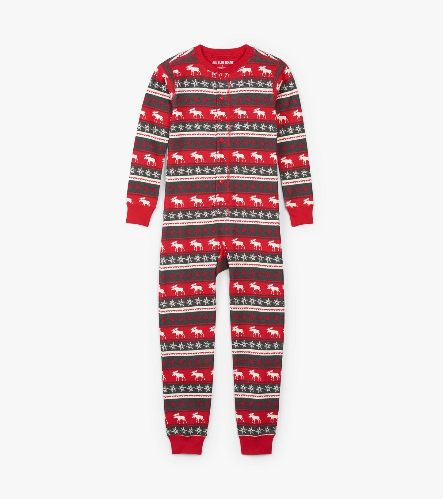 Fair Isle Moose Kids Onesie