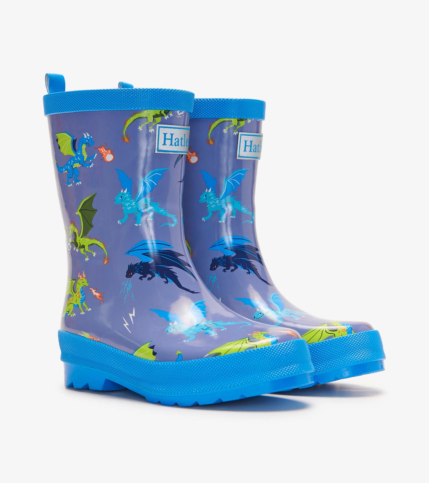 Dragon Realm Shiny Kids Rain Boots